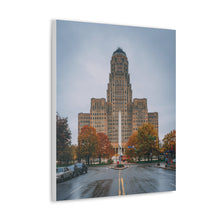 将图片加载到图库查看器,布法罗市政厅和街头帆布包裹墙艺术