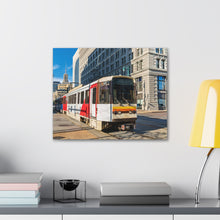 Cargar imagen en el visor de la galería, Arte de la pared de la lona del ferrocarril del metro de Buffalo