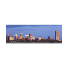 Load image into Gallery viewer, Buffalo NY Night Skyline Canvas Wrap Wall Art