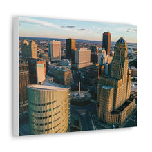 Cargar imagen en el visor de la galería, Arte en lienzo de edificios de Buffalo NY