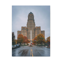 将图片加载到图库查看器,布法罗市政厅和街头帆布包裹墙艺术