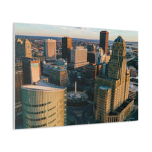 Cargar imagen en el visor de la galería, Arte en lienzo de edificios de Buffalo NY