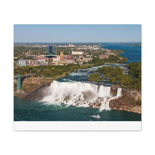 将图片加载到图库查看器,尼亚加拉瀑布看加拿大帆布墙艺术