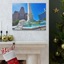 将图片加载到图库查看器,尼亚加拉广场和布法罗市政厅帆布包裹墙艺术