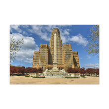 Cargar imagen en el visor de la galería, Buffalo NY City Hall durante el día Lienzo decorativo para pared