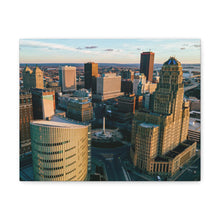 Cargar imagen en el visor de la galería, Arte en lienzo de edificios de Buffalo NY