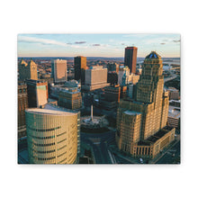 Cargar imagen en el visor de la galería, Arte en lienzo de edificios de Buffalo NY