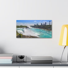 将图片加载到图库查看器,尼亚加拉大瀑布美国侧帆布包裹墙艺术