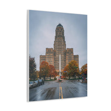 将图片加载到图库查看器,布法罗市政厅和街头帆布包裹墙艺术