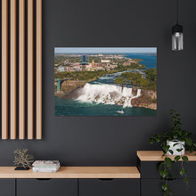 将图片加载到图库查看器,尼亚加拉瀑布看加拿大帆布墙艺术