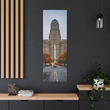 将图片加载到图库查看器,布法罗市政厅和街头帆布包裹墙艺术