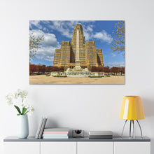 Cargar imagen en el visor de la galería, Buffalo NY City Hall durante el día Lienzo decorativo para pared