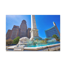 将图片加载到图库查看器,尼亚加拉广场和布法罗市政厅帆布包裹墙艺术