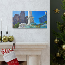 将图片加载到图库查看器,尼亚加拉广场和布法罗市政厅帆布包裹墙艺术