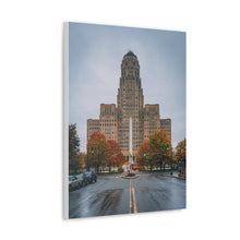 将图片加载到图库查看器,布法罗市政厅和街头帆布包裹墙艺术