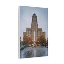 将图片加载到图库查看器,布法罗市政厅和街头帆布包裹墙艺术