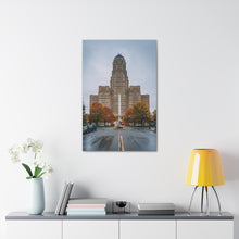 将图片加载到图库查看器,布法罗市政厅和街头帆布包裹墙艺术