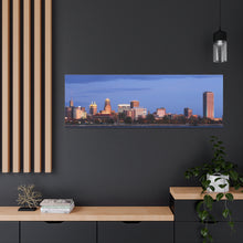 Load image into Gallery viewer, Buffalo NY Night Skyline Canvas Wrap Wall Art
