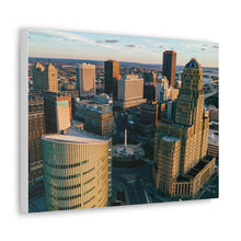 Cargar imagen en el visor de la galería, Arte en lienzo de edificios de Buffalo NY