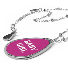Load image into Gallery viewer, Baby Girl Oval Necklace