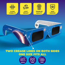 将图片加载到图库查看器,2024 Total Solar Eclipse Glasses: Certified Safe Viewing with Bonus Photo Filter