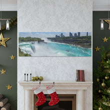 将图片加载到图库查看器,尼亚加拉大瀑布美国侧帆布包裹墙艺术