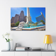 将图片加载到图库查看器,尼亚加拉广场和布法罗市政厅帆布包裹墙艺术