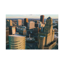 Cargar imagen en el visor de la galería, Arte en lienzo de edificios de Buffalo NY