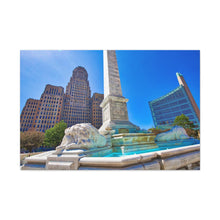将图片加载到图库查看器,尼亚加拉广场和布法罗市政厅帆布包裹墙艺术
