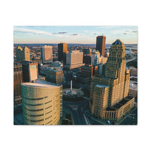Cargar imagen en el visor de la galería, Arte en lienzo de edificios de Buffalo NY