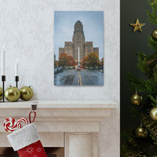 将图片加载到图库查看器,布法罗市政厅和街头帆布包裹墙艺术