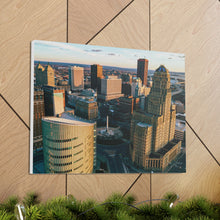 Cargar imagen en el visor de la galería, Arte en lienzo de edificios de Buffalo NY