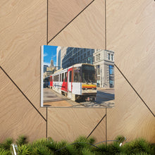 Cargar imagen en el visor de la galería, Arte de la pared de la lona del ferrocarril del metro de Buffalo