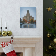 将图片加载到图库查看器,布法罗市政厅和街头帆布包裹墙艺术