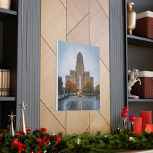 将图片加载到图库查看器,布法罗市政厅和街头帆布包裹墙艺术