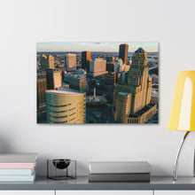 Cargar imagen en el visor de la galería, Arte en lienzo de edificios de Buffalo NY