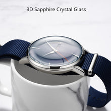 将图片加载到图库查看器,双日历蓝宝石红色机械男士手表