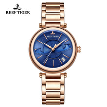 将图片加载到图库查看器,土星自动防水不锈钢女士手表