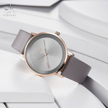 将图片加载到图库查看器,圣科情侣皮表带手表