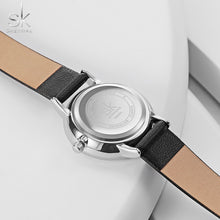 将图片加载到图库查看器,圣科情侣皮表带手表