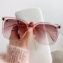Load image into Gallery viewer, Oversized Woman Brand Designer Vintage Square Sunglasses
