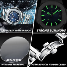 Load image into Gallery viewer, POEDAGAR Luxury Business Waterproof Quartz Mens Watch
