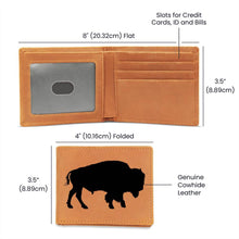 将图片加载到图库查看器,水牛皮革钱包