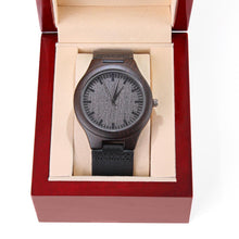 Load image into Gallery viewer, Buffalo Sandalwood and Leather Strap Watch
