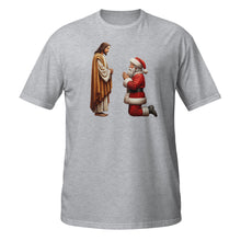 将图片加载到图库查看器,Santa Praying To Jesus Unisex T-Shirt