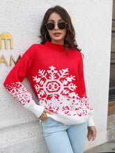 Load image into Gallery viewer, Snowflake Christmas Sweater
