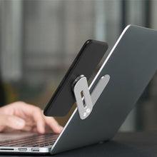 将图片加载到图库查看器,Laptop Side Mount Magnetic Mobile Holder Foldable Laptop Monitor Expansion Bracket_3