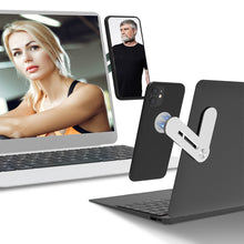 将图片加载到图库查看器,Laptop Side Mount Magnetic Mobile Holder Foldable Laptop Monitor Expansion Bracket_6