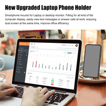 将图片加载到图库查看器,Laptop Side Mount Magnetic Mobile Holder Foldable Laptop Monitor Expansion Bracket_7