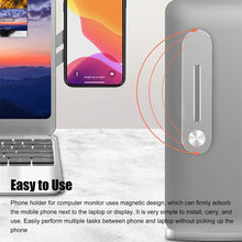 将图片加载到图库查看器,Laptop Side Mount Magnetic Mobile Holder Foldable Laptop Monitor Expansion Bracket_8